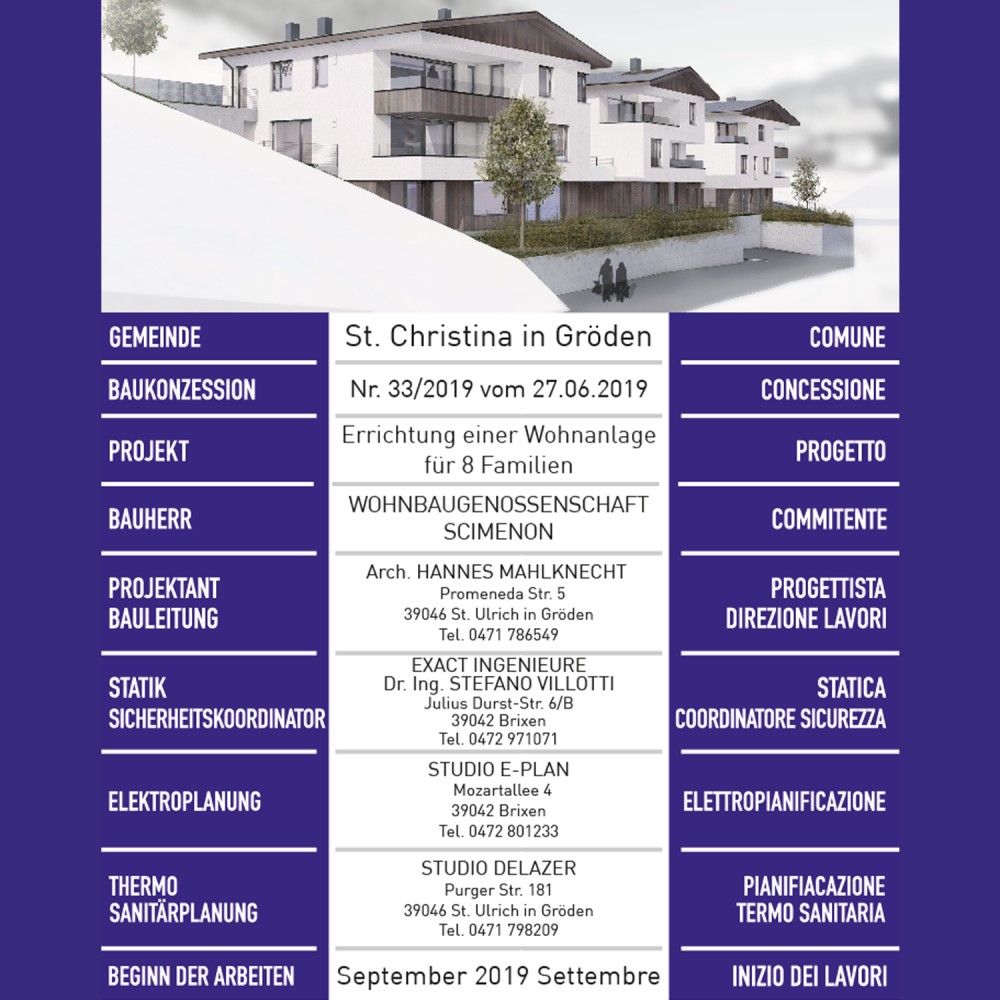 Wohnbauzone Scimenon